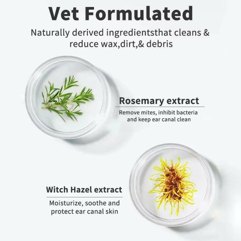 Convenient Disposable Pet Ear Cleaning Wipes with Finger Covers for Easy Ear Care and Mite Removal.