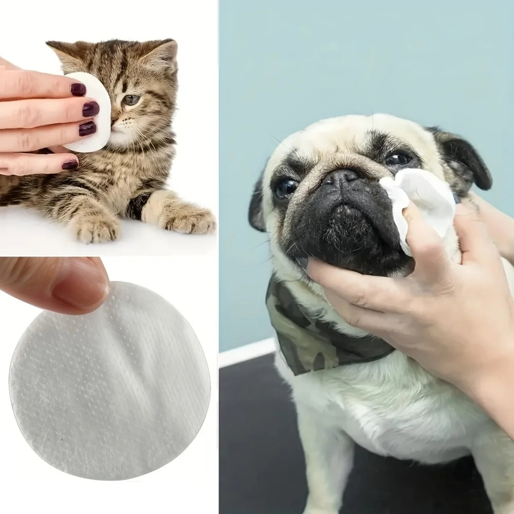 200 Count Pet Eye Cleaning Wipes - Gentle Tear Stain Remover Pads for Happy, Healthy Pets!.