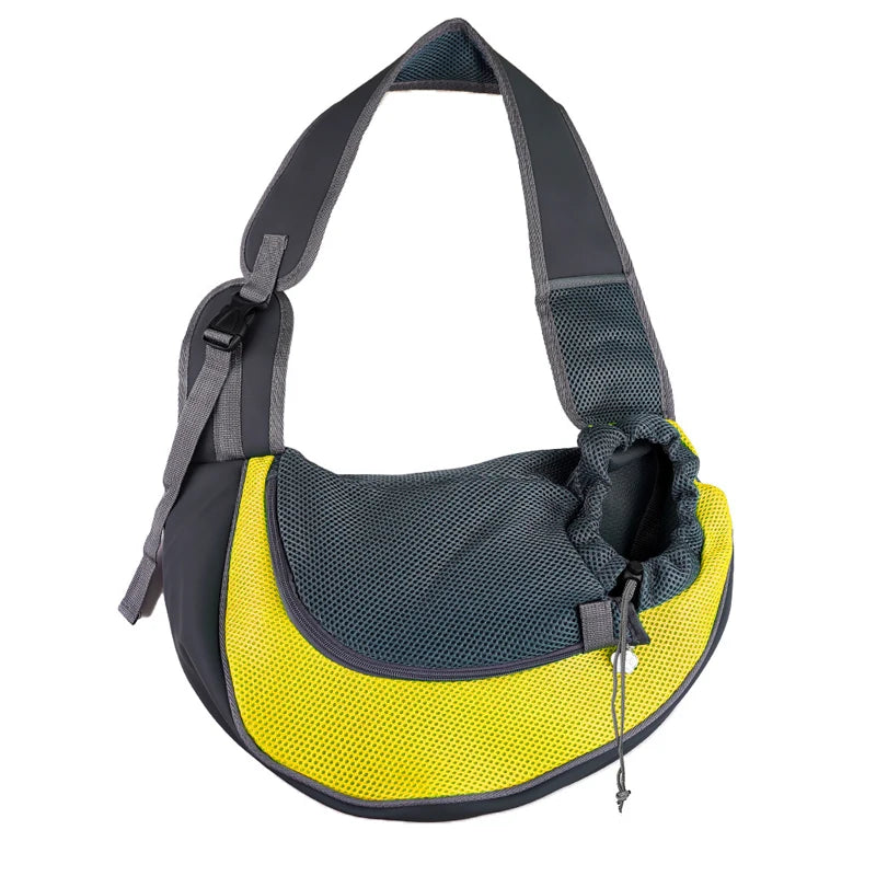 Ultimate Pet Carrier Backpack for Cats and Dogs - Stylish Mesh Sling Travel Tote & Crossbody Bag.
