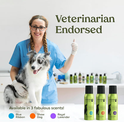 Lavender Dog Deodorizing and Grooming Spray - Long-Lasting Cologne for Dogs.