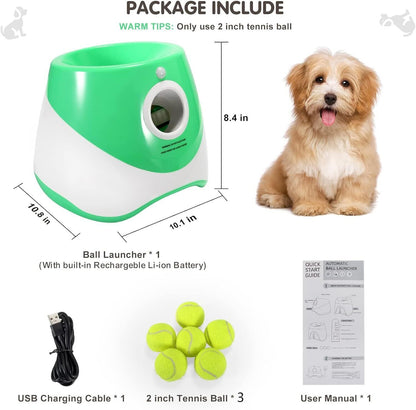 Automatic Ball Launcher Dog  Toy Interactive Tennis Pet Thrower.