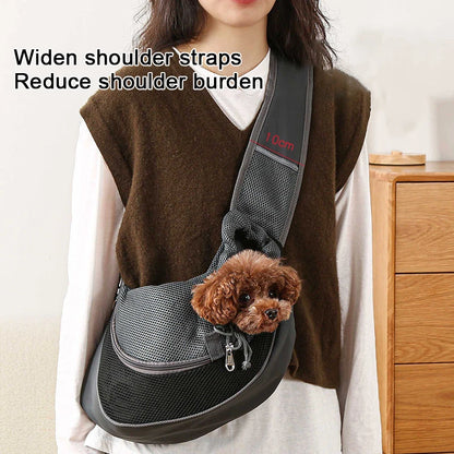 Ultimate Pet Carrier Backpack for Cats and Dogs - Stylish Mesh Sling Travel Tote & Crossbody Bag.