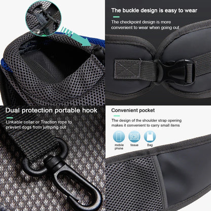 Ultimate Pet Carrier Backpack for Cats and Dogs - Stylish Mesh Sling Travel Tote & Crossbody Bag.