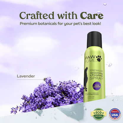 Lavender Dog Deodorizing and Grooming Spray - Long-Lasting Cologne for Dogs.