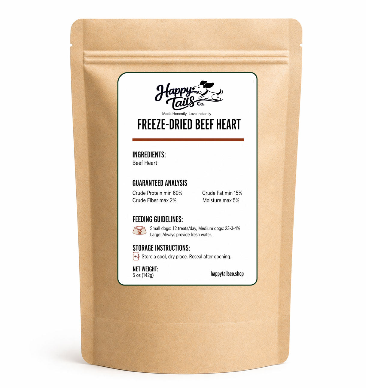 Moo Moo Freeze-Dried Beef Heart | 4 oz