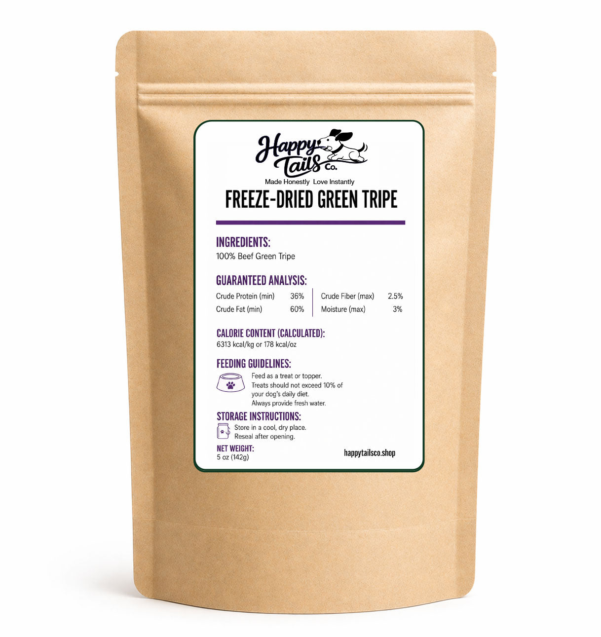 Moo Moo Freeze-Dried Green Tripe | 4 oz