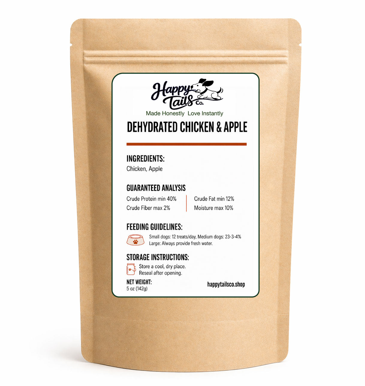 Cluck Cluck Dehydrated Chicken & Apple Jerky | 4 oz
