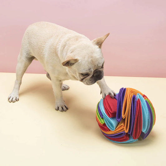 Snuffle Ball Pet Puzzle Toys Increase IQ Slow Dispensing Feeder.